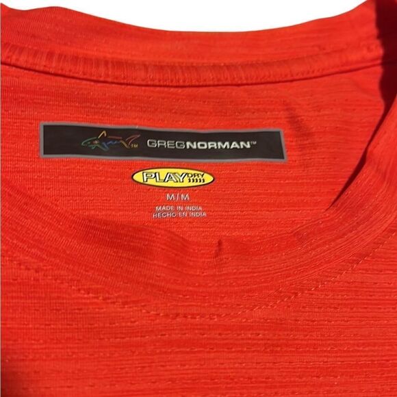 Greg Norman Collection Red Long Sleeve Crew Neck Tee Men's Medium - Picture 5 of 11